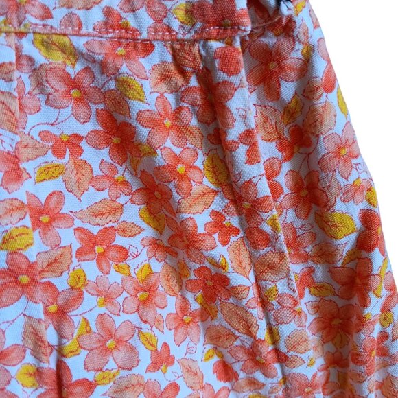 28" 1OF1 Handmade Vintage Floral A-Line Skirt Pleats & Side Zipper 1960's Granny - Picture 2 of 5